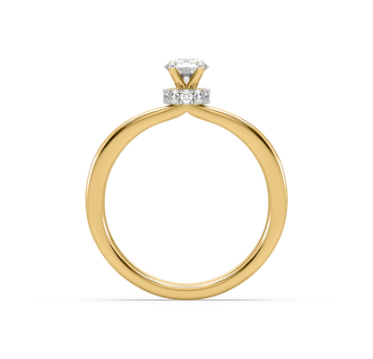 Kiara Crown Solitaire Diamond Ring