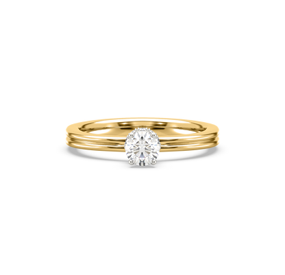 Kiara Crown Solitaire Diamond Ring