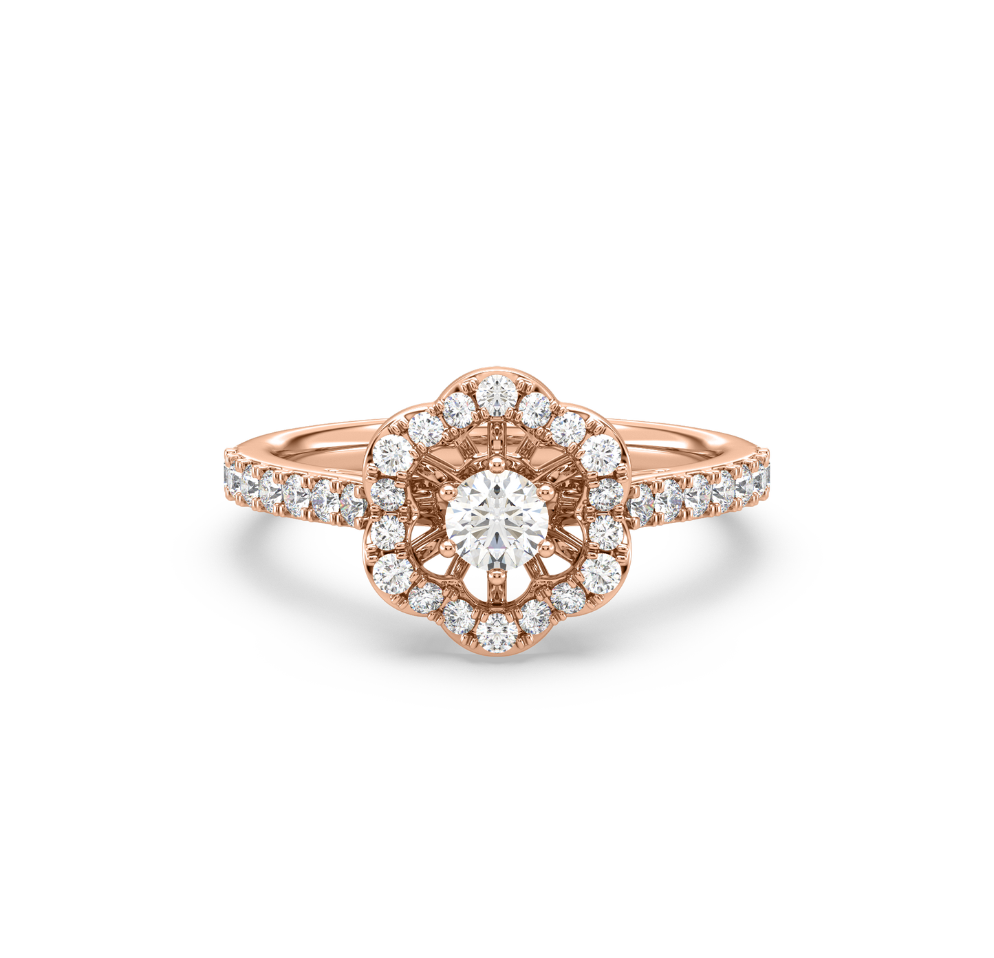 Holly Ornate Floral Ring