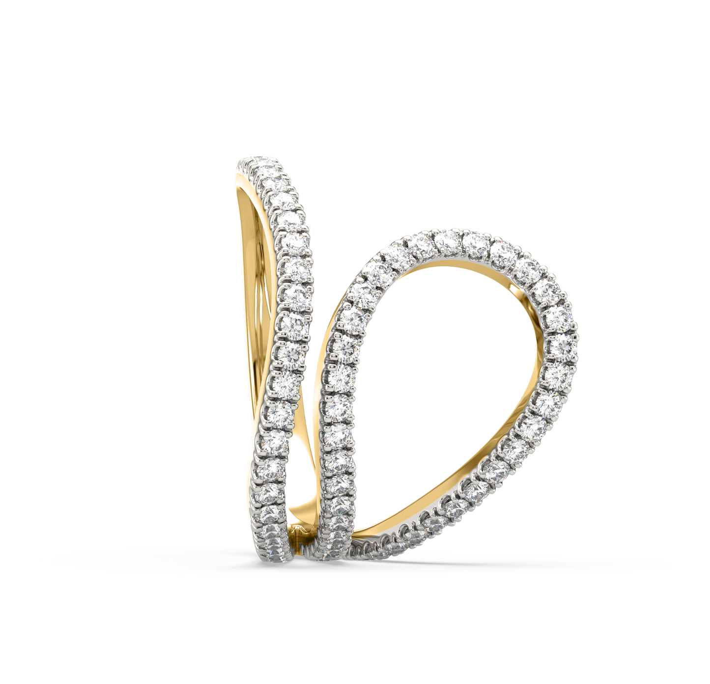 Mayla Curved Diamond Ring