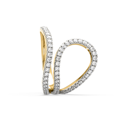 Mayla Curved Diamond Ring