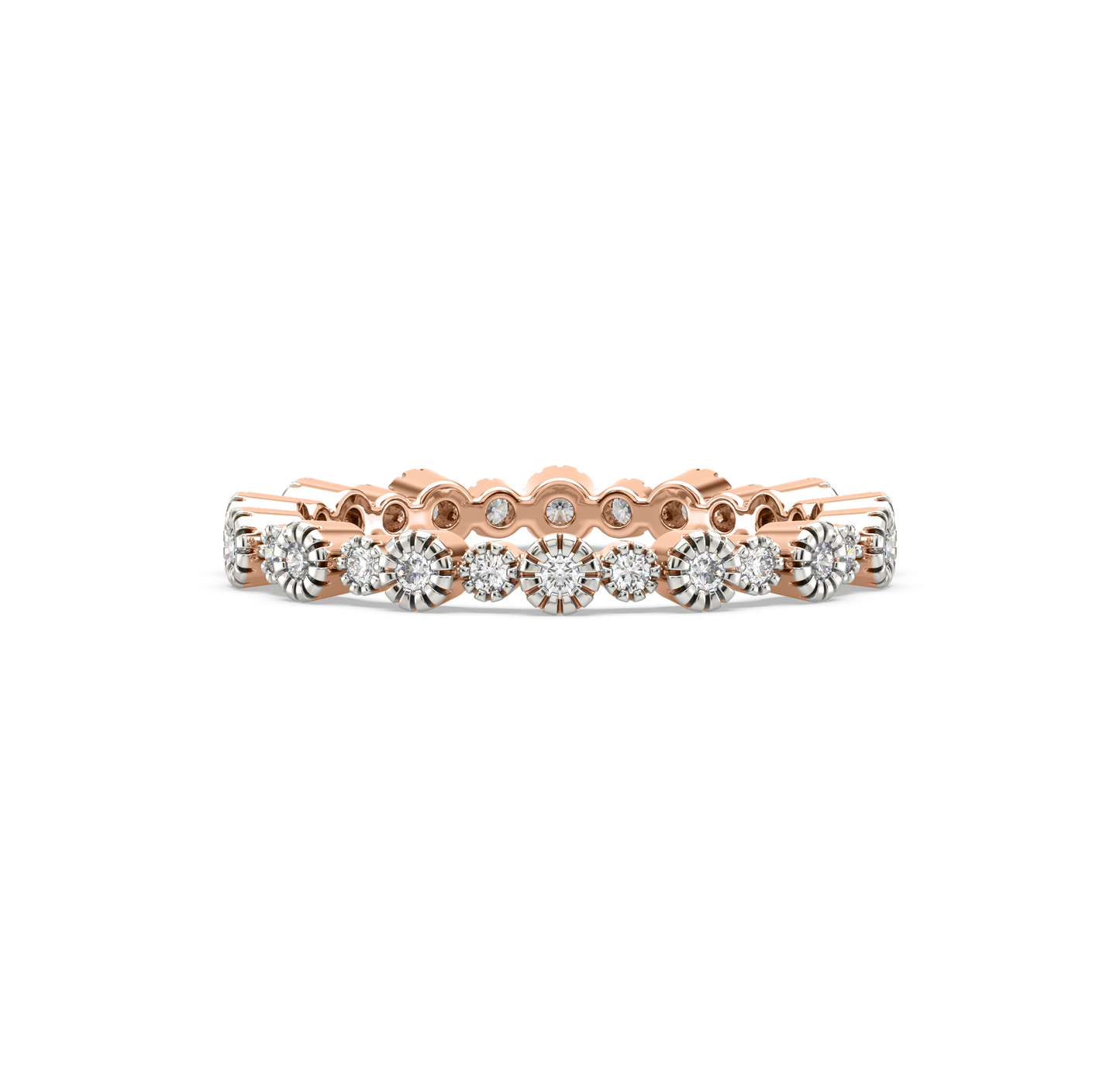 Lily Floral Crown Diamond Band