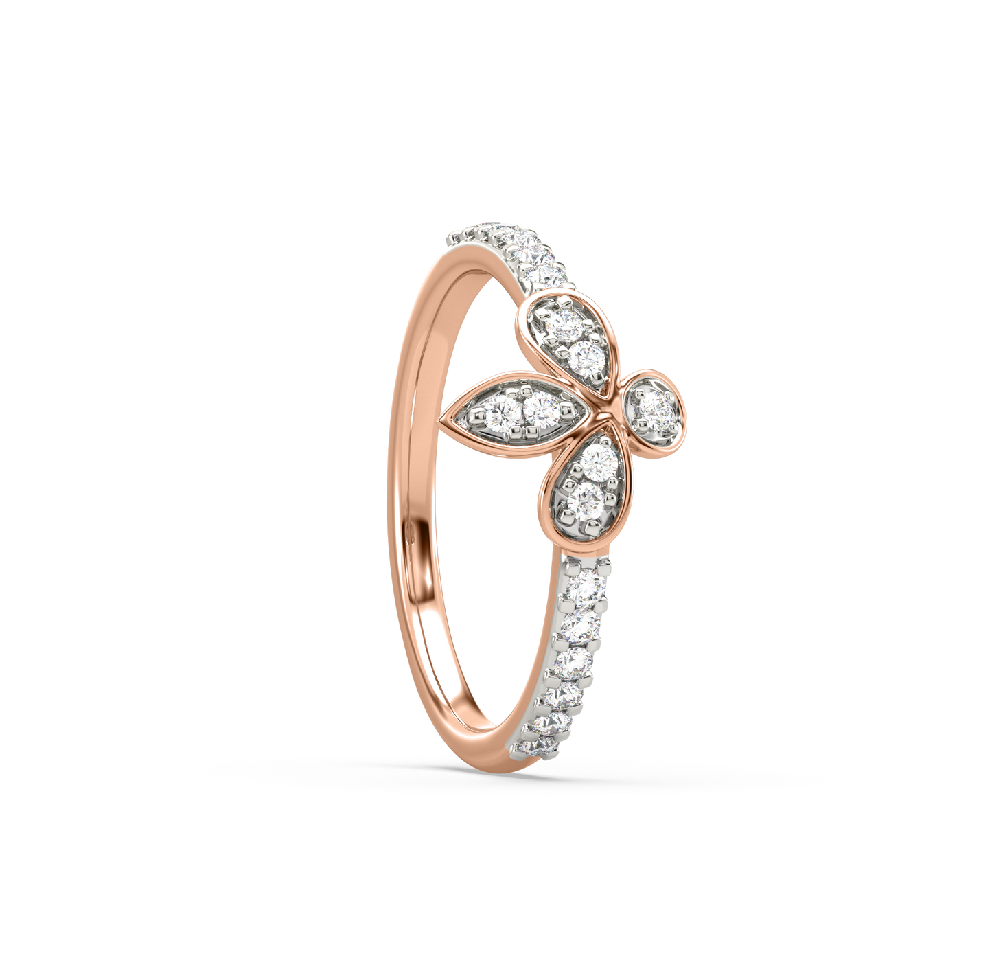 Luna 4-Petal Diamond Ring