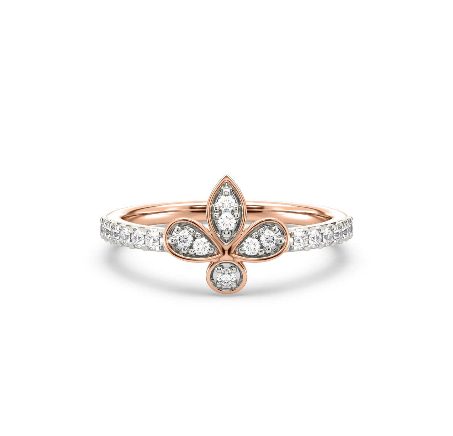 Luna 4-Petal Diamond Ring