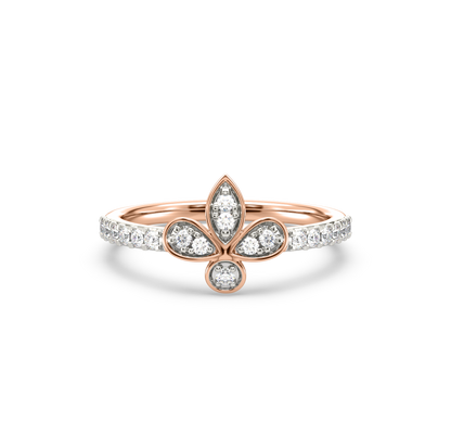 Luna 4-Petal Diamond Ring