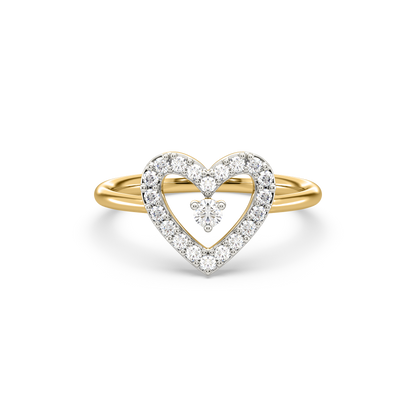 Liana Heart Shaped Diamond Ring