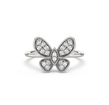 Eva Butterfly Diamond Ring