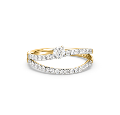 Carol Twin-Band Diamond Ring