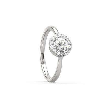 Kara Halo Diamond Ring