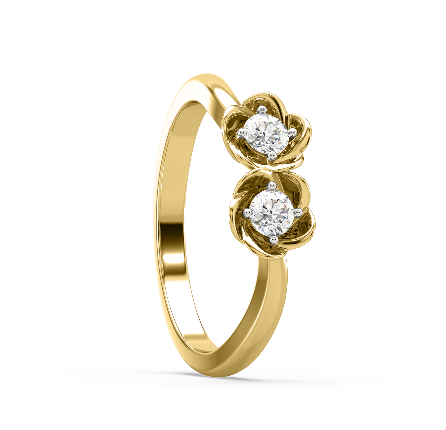 Romina Double Flower Diamond Ring