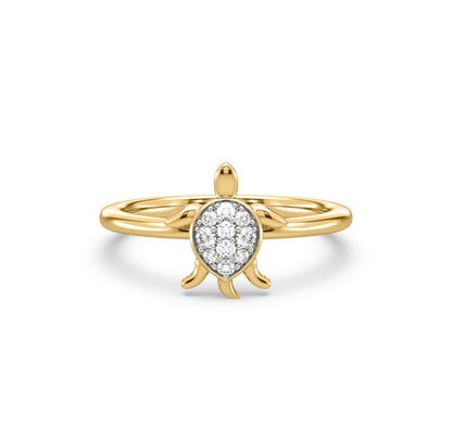 Harlee Turtle Diamond Ring