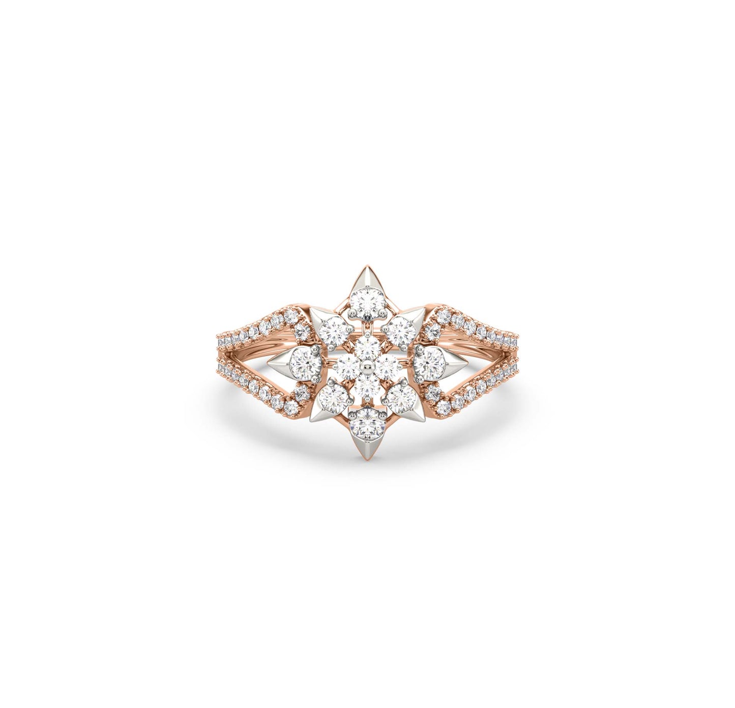 Pringle Flower Diamond Ring