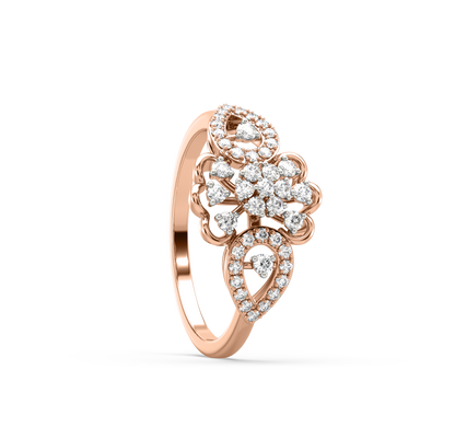 Allisha Flower Diamond Ring