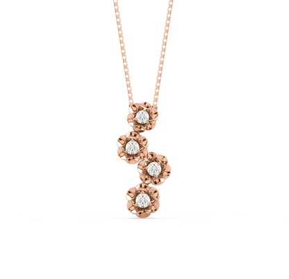 Louisa Flower Diamond Pendant