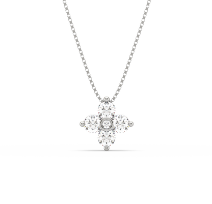 Calee Flower Diamond Pendant