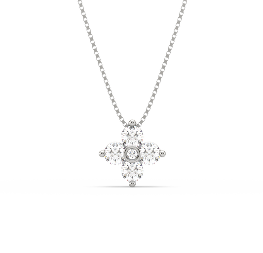 Calee Flower Diamond Pendant