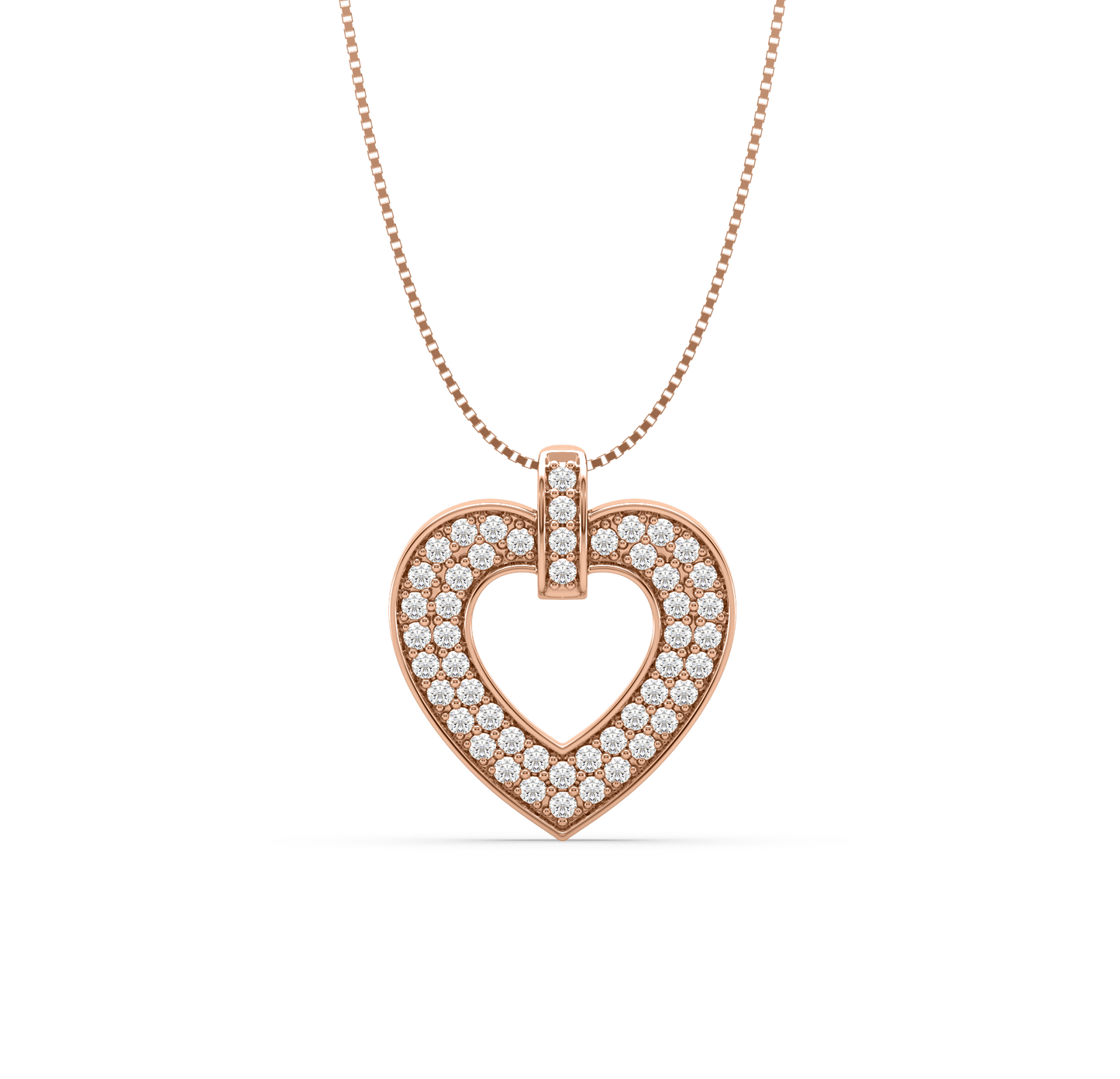 Rachel Heart Diamond Pendant