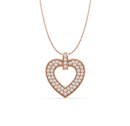 Rachel Heart Diamond Pendant