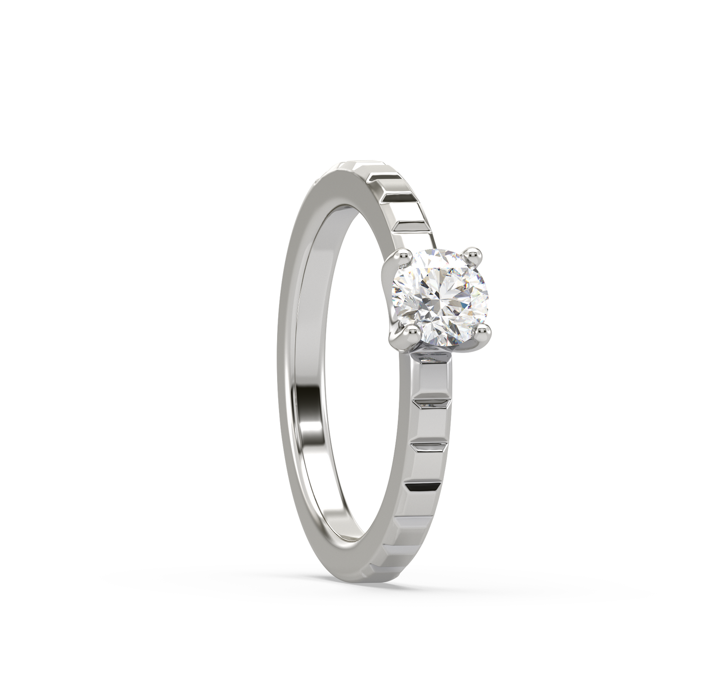 Arial Single Stone Solitaire Ring