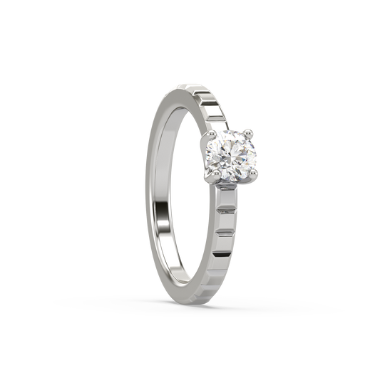 Arial Single Stone Solitaire Ring