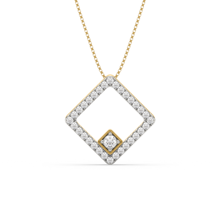 Kara Geometric Diamond Pendant