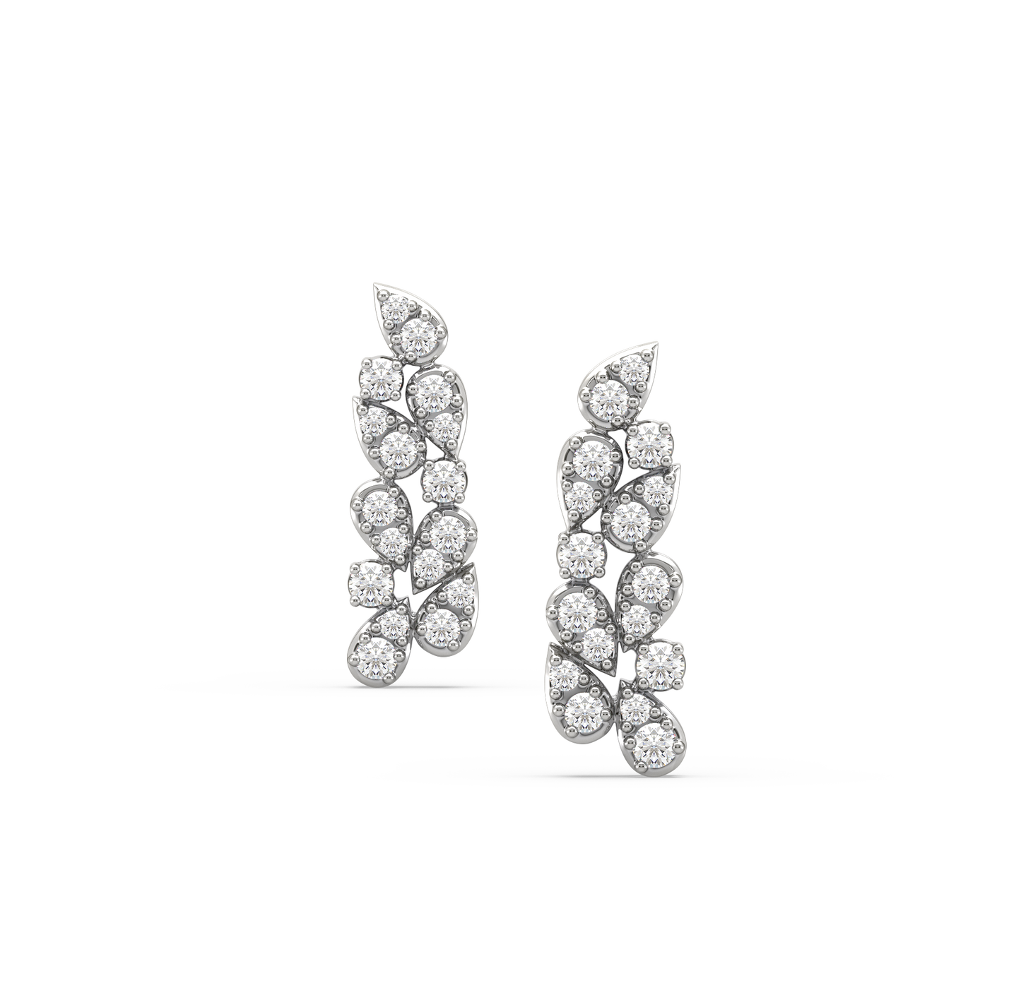 Senna Cluster Diamond Earrings