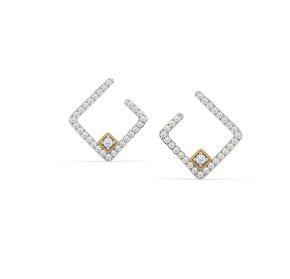 Kara Geometric Diamond Earrings