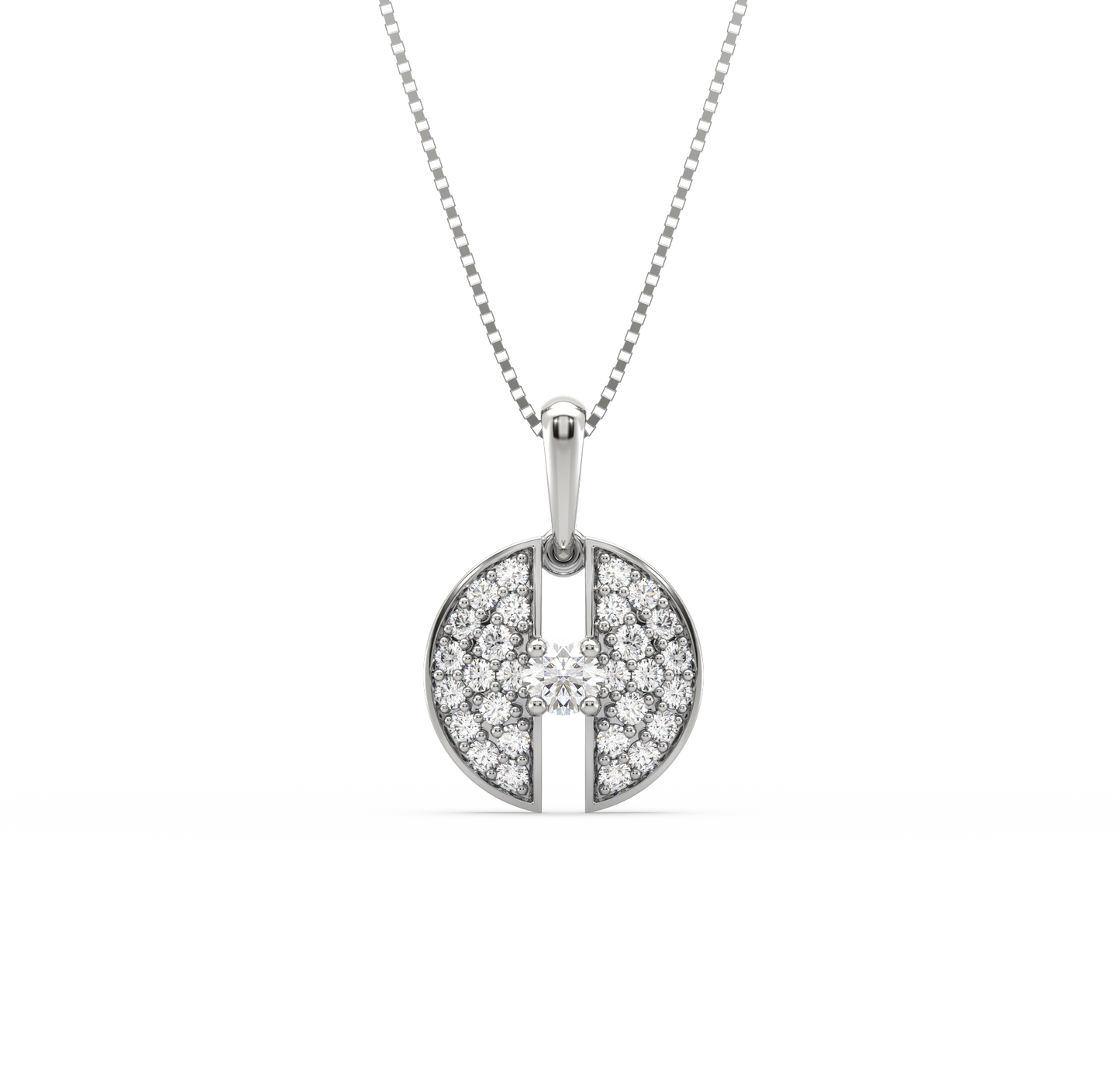 Millie Disc Diamond Pendant