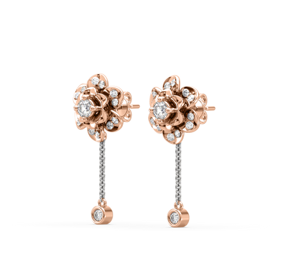 Ellie Flower Diamond Studs