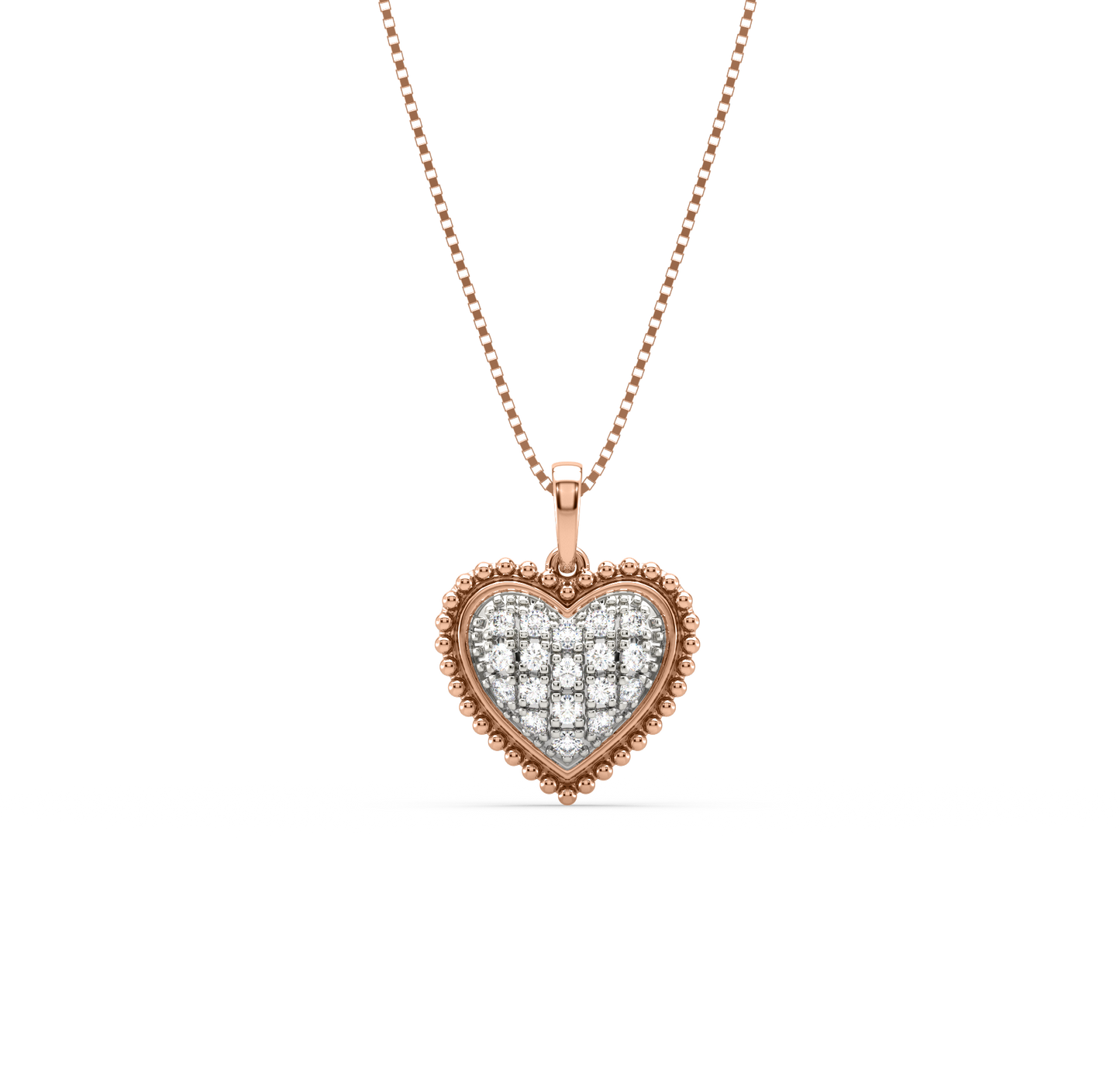 Laslow Heart Shaped Diamond Pendant