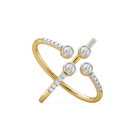 Shania Diamond Open Ring