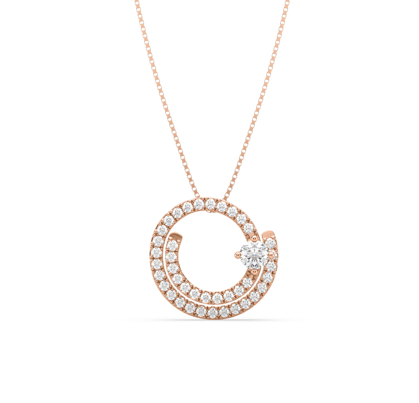 Edna Whirlpool Diamond Pendant