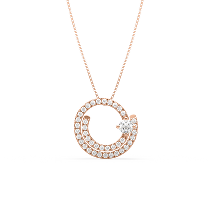 Edna Whirlpool Diamond Pendant