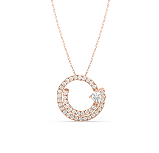 Edna Whirlpool Diamond Pendant