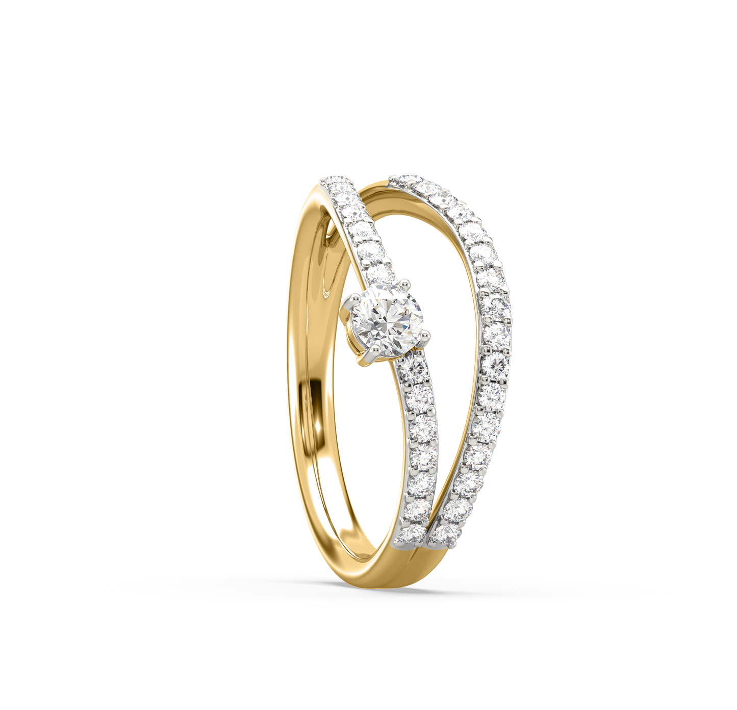 Carol Twin-Band Diamond Ring