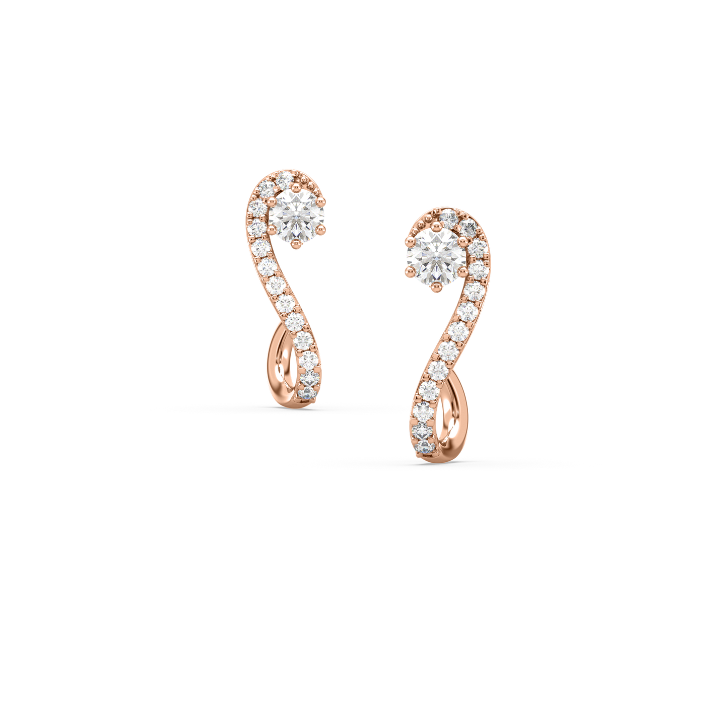 Lila Diamond J Bali Earrings