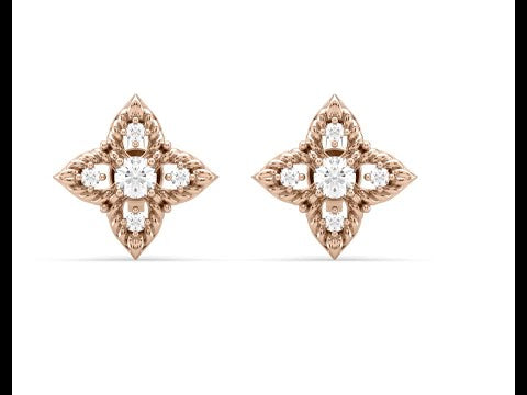 Tula Flower Diamond Stud Earrings