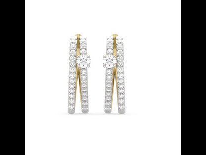 Rhonda Diamond Hoop Earrings