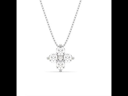 Calee Flower Diamond Pendant