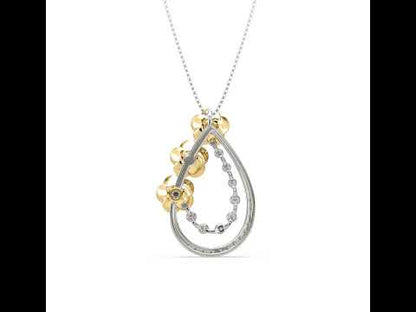 Missy 3 Flower Diamond Pendant