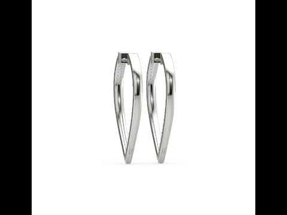 Naomi Dewdrop Diamond Hoops