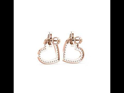 Denise Heart Diamond Earrings