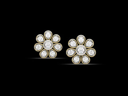 Sierra Flower Diamond Earrings