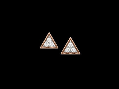 Aliza Pyramid Diamonds Earrings