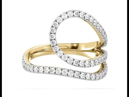 Mayla Curved Diamond Ring