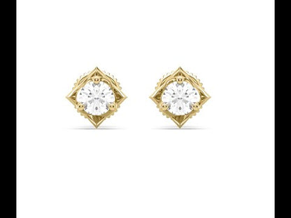 Flaya Diamond Solitaire Earrings