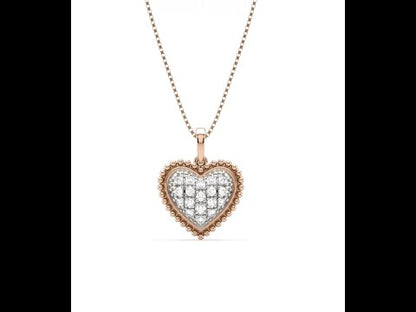 Laslow Heart Shaped Diamond Pendant