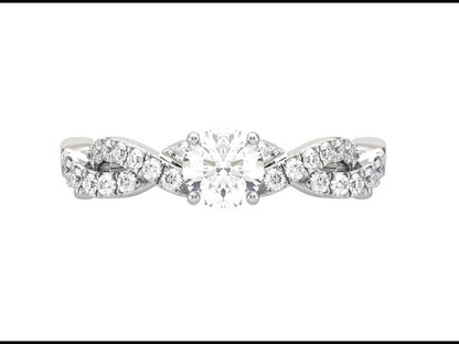 Thea Criss Cross Solitaire Diamond