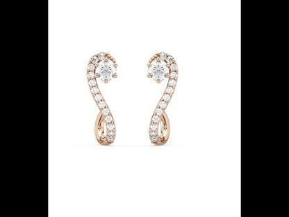 Lila Diamond J Bali Earrings