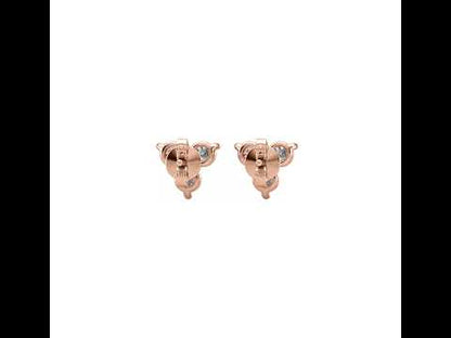 Clarisse 3 Diamond Stud Earrings